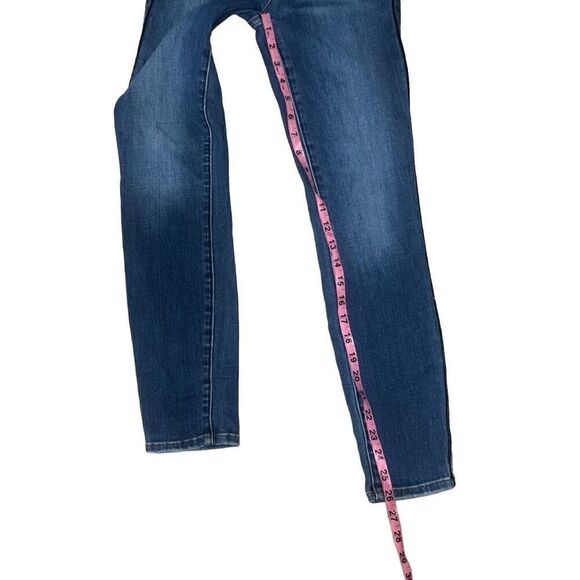 Frame Denim Le High Skinny Denim Jeans Serrano Black Piping Sz 24 Stretch - Picture 7 of 8